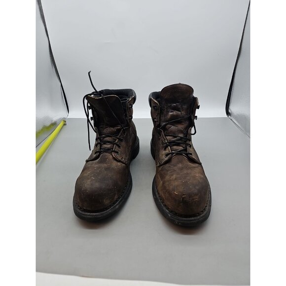 Mens Red Wing Shoes Work Boots Brown Steel Toe ASTM F 2413-11 Sz 12 - Picture 1 of 11